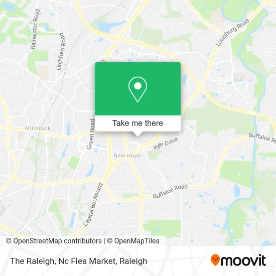 The Raleigh, Nc Flea Market map