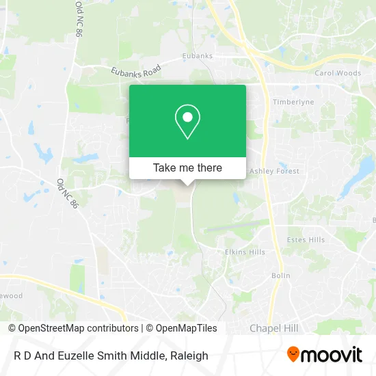 R D And Euzelle Smith Middle map