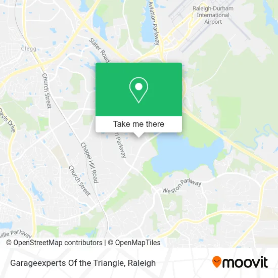Garageexperts Of the Triangle map