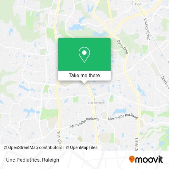 Unc Pediatrics map