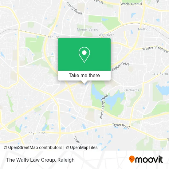 The Walls Law Group map