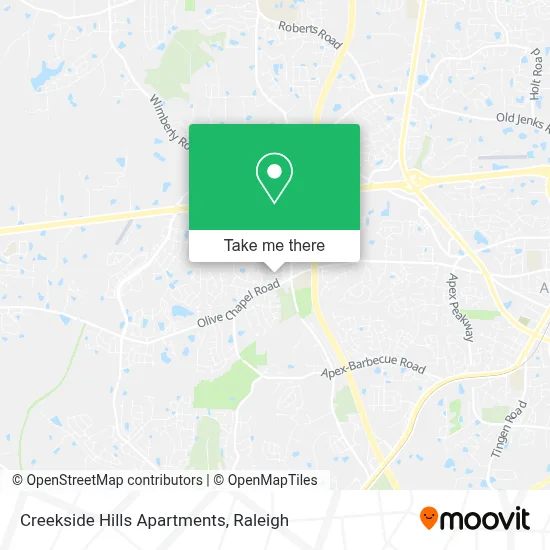 Creekside Hills Apartments map