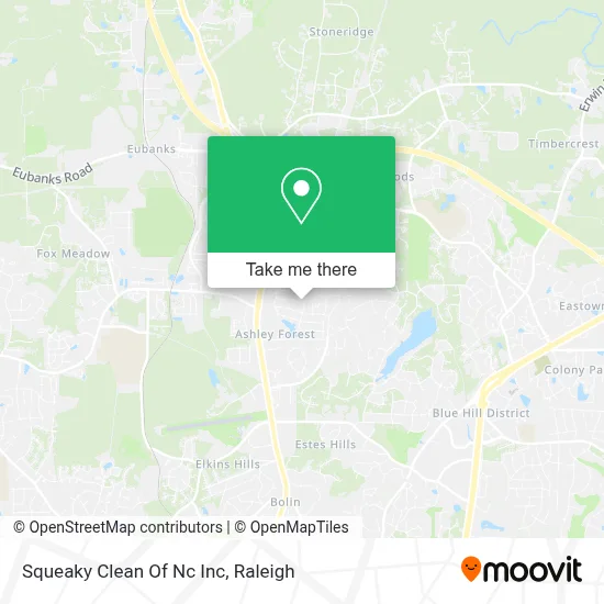 Squeaky Clean Of Nc Inc map