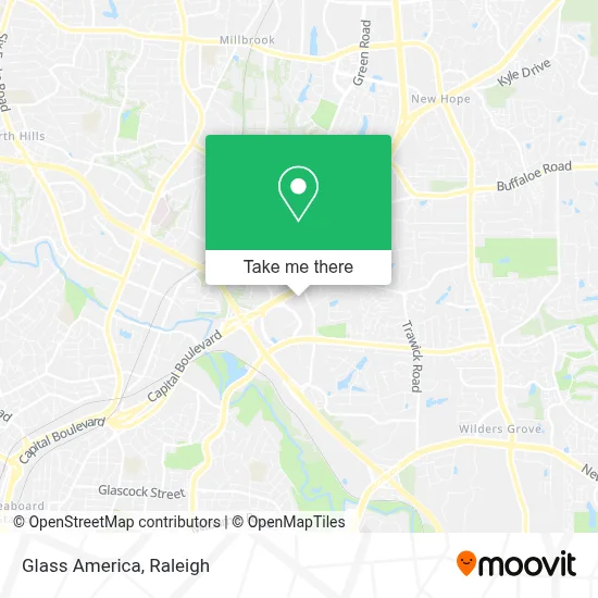 Glass America map