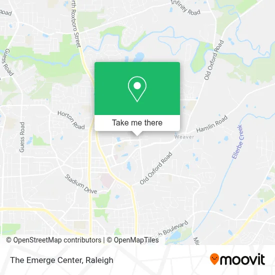 The Emerge Center map