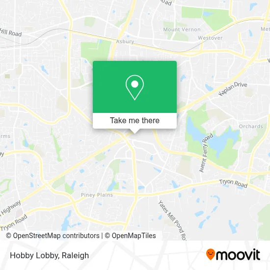 Hobby Lobby map