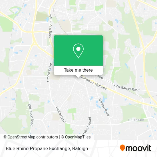 Blue Rhino Propane Exchange map