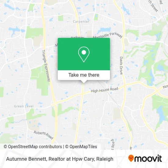 Autumne Bennett, Realtor at Hpw Cary map