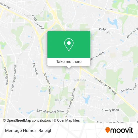 Meritage Homes map