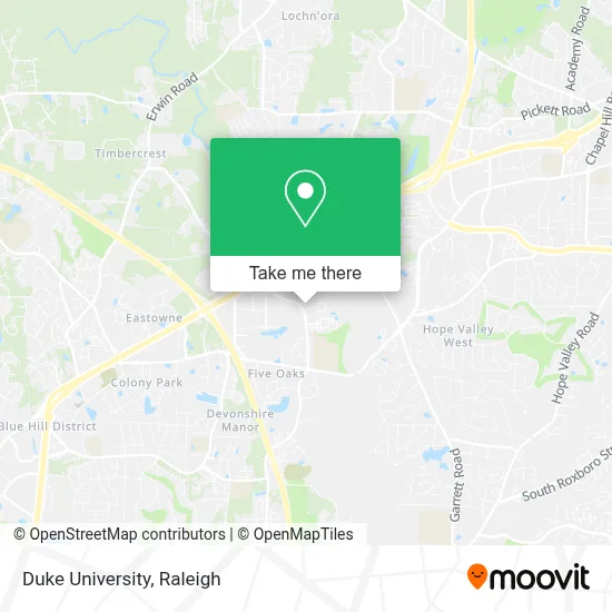 Duke University map