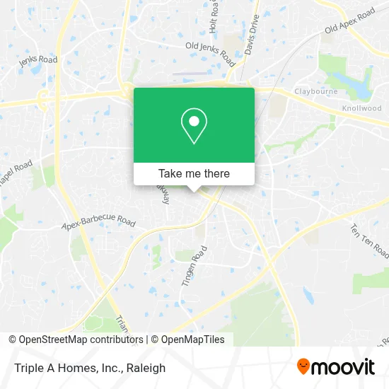 Triple A Homes, Inc. map
