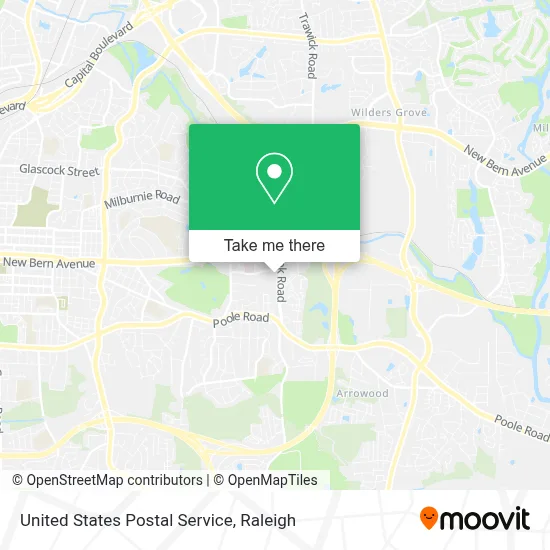 United States Postal Service map