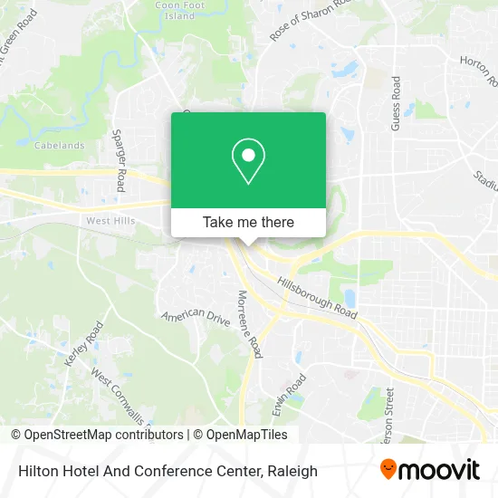 Hilton Hotel And Conference Center map