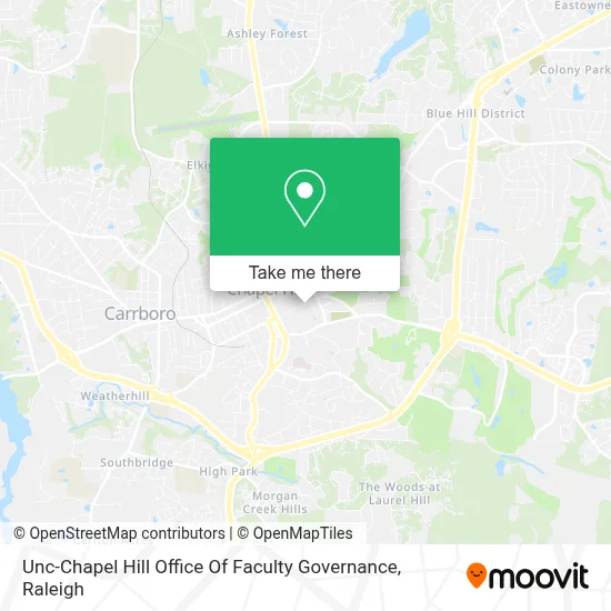 Unc-Chapel Hill Office Of Faculty Governance map