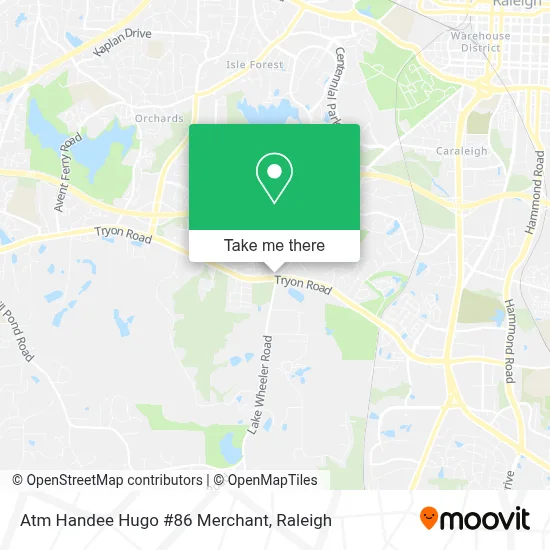 Atm Handee Hugo #86 Merchant map