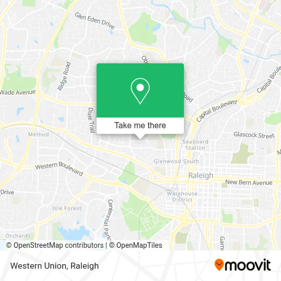 Western Union map