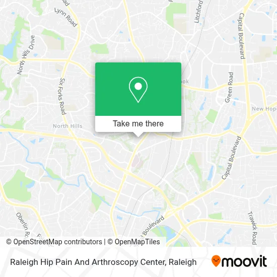 Raleigh Hip Pain And Arthroscopy Center map
