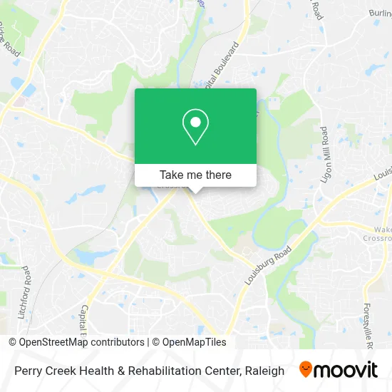 Perry Creek Health & Rehabilitation Center map
