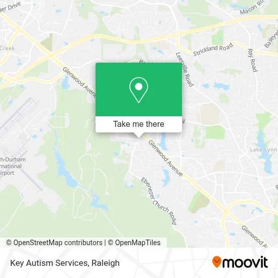 Key Autism Services map