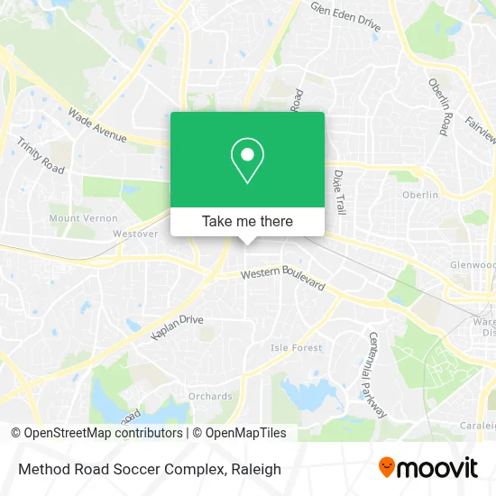 Method Road Soccer Complex map