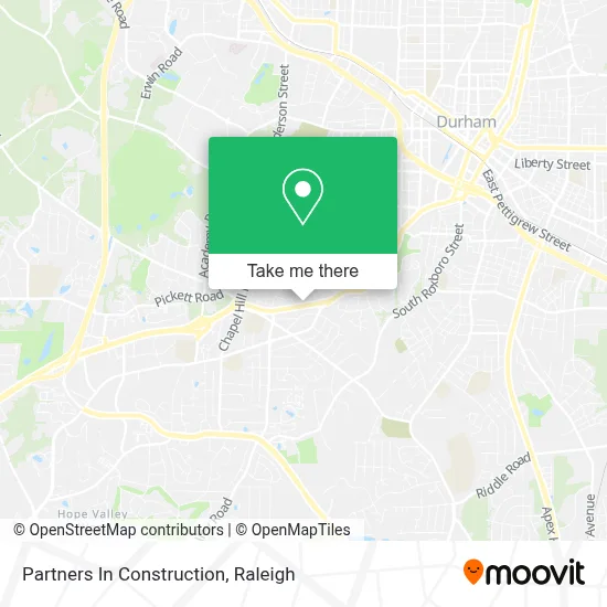 Partners In Construction map