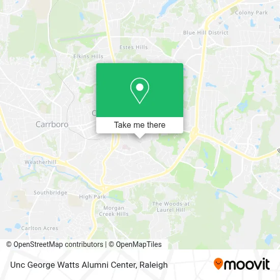 Unc George Watts Alumni Center map