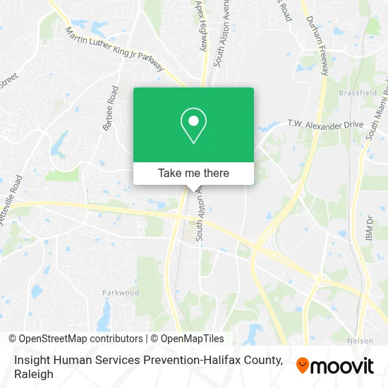 Insight Human Services Prevention-Halifax County map