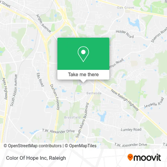 Color Of Hope Inc map