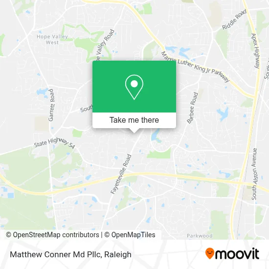 Matthew Conner Md Pllc map