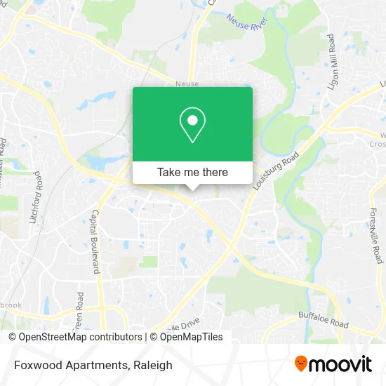 Foxwood Apartments map