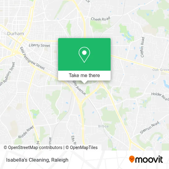 Isabella's Cleaning map