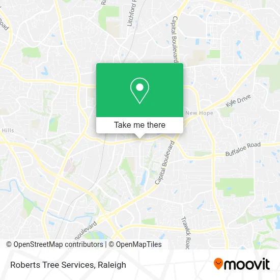 Roberts Tree Services map