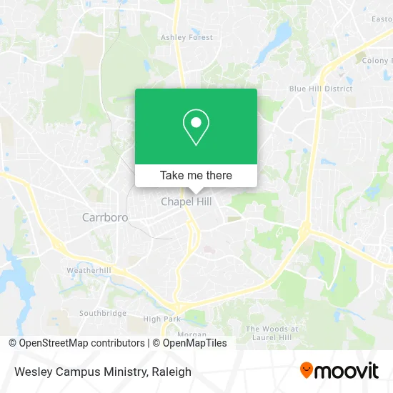 Wesley Campus Ministry map