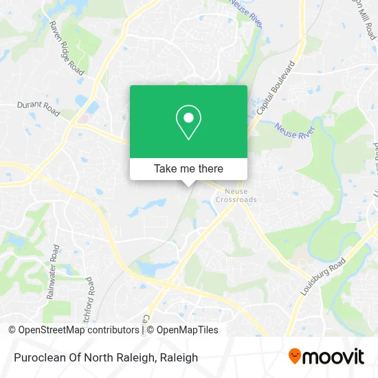 Puroclean Of North Raleigh map
