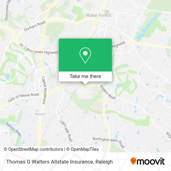 Mapa de Thomas G Walters Allstate Insurance