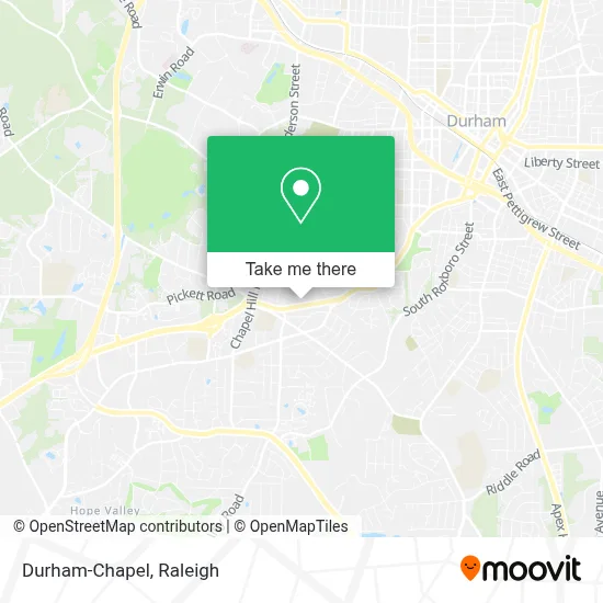 Durham-Chapel map