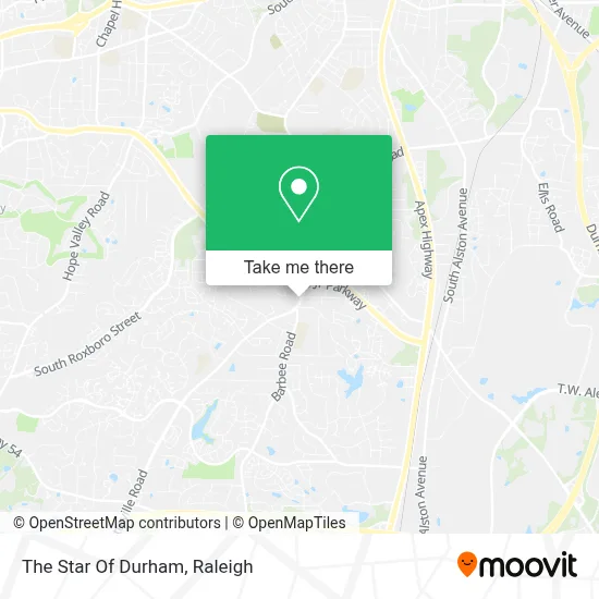 The Star Of Durham map
