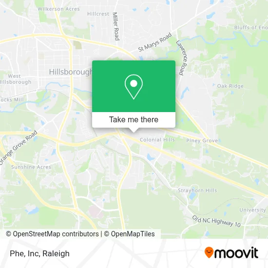 Phe, Inc map