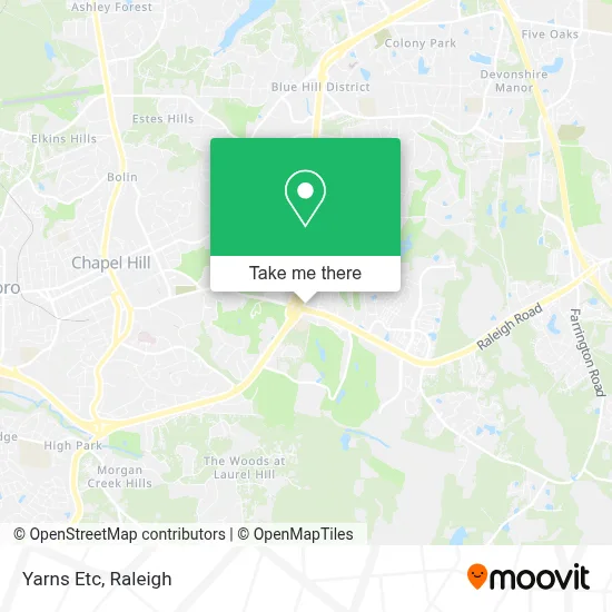 Yarns Etc map