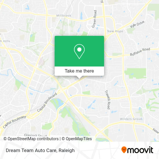 Dream Team Auto Care map