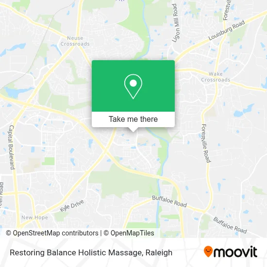 Restoring Balance Holistic Massage map
