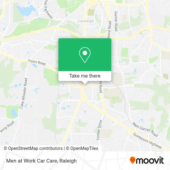 Men at Work Car Care map