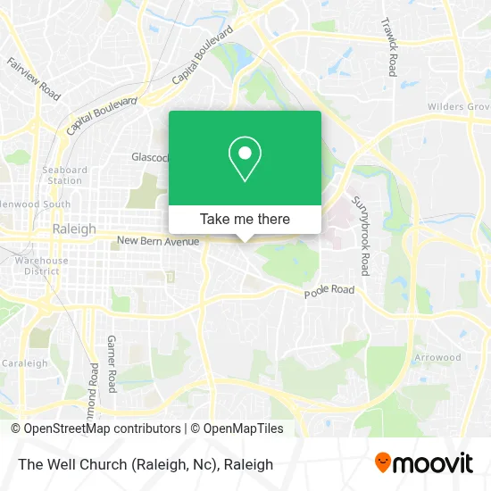 The Well Church (Raleigh, Nc) map