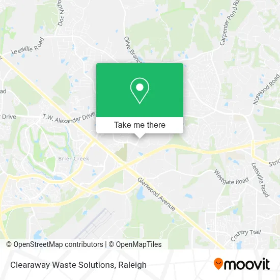Clearaway Waste Solutions map