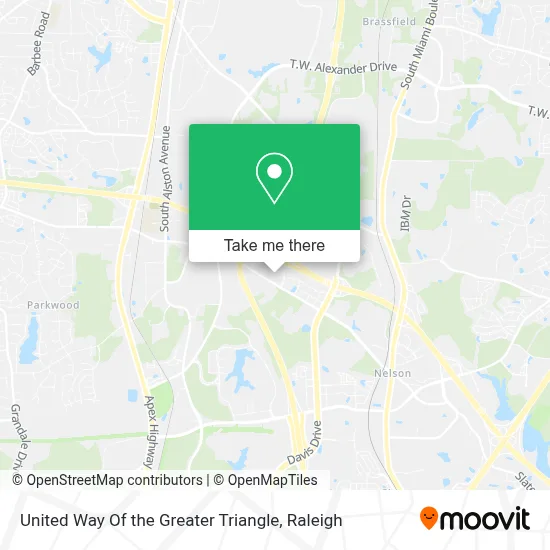 United Way Of the Greater Triangle map