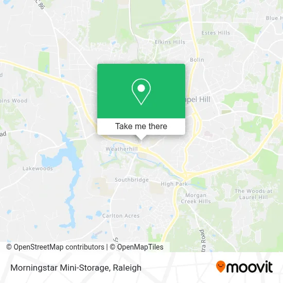 Morningstar Mini-Storage map