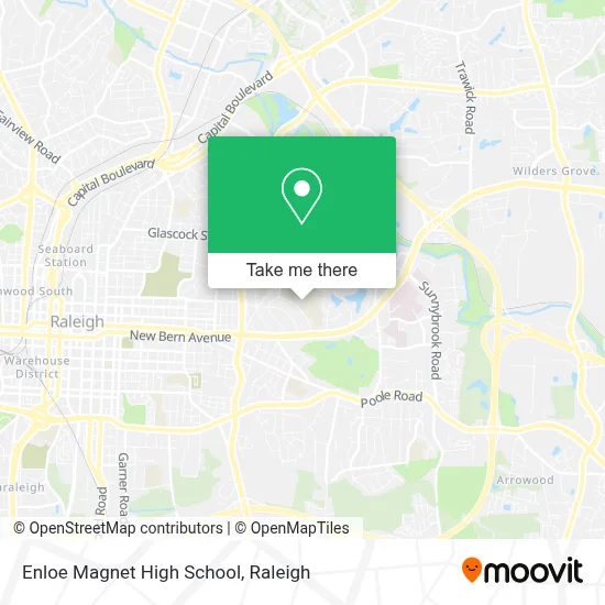 Enloe Magnet High School map