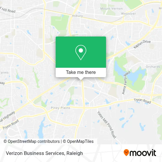 Verizon Business Services map