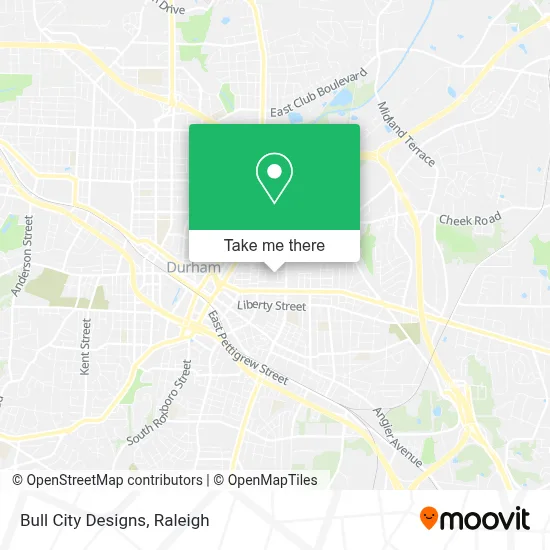 Bull City Designs map