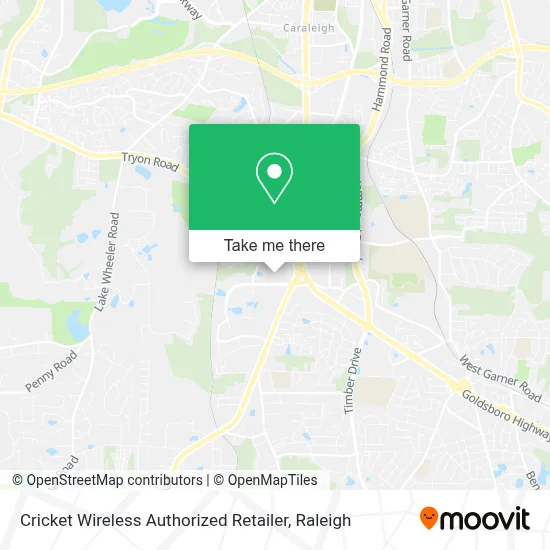 Cricket Wireless Authorized Retailer map